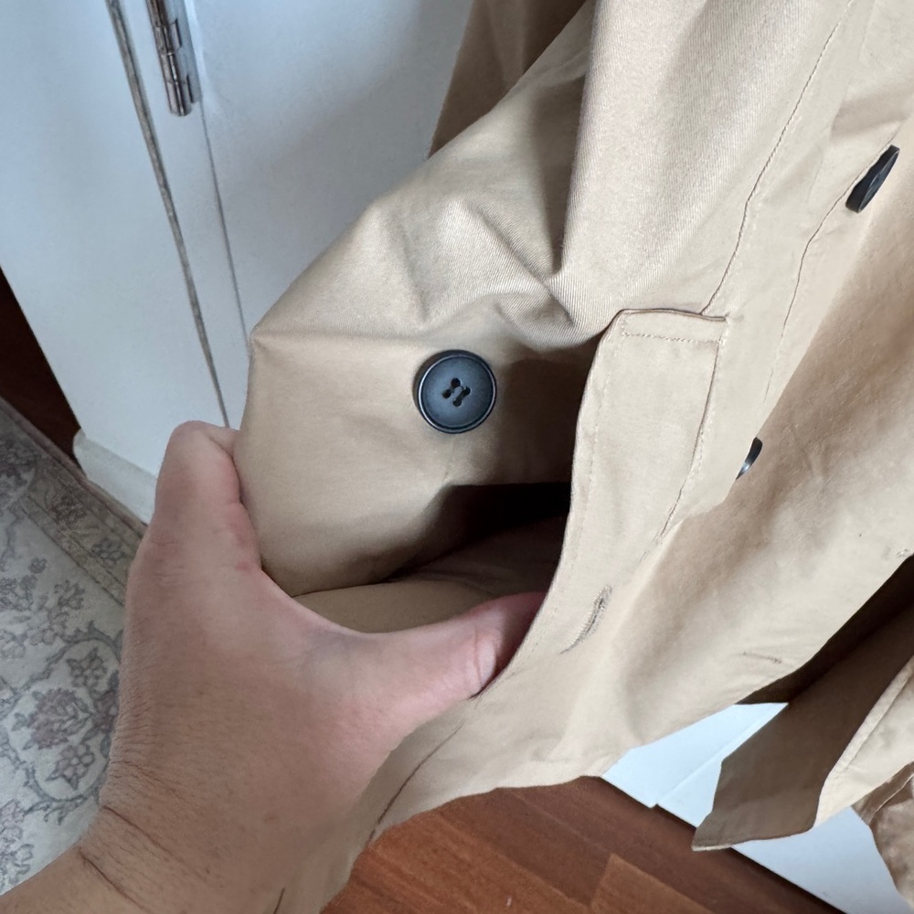 Universal Standard Beige Trench Coat - Picture 6 of 9